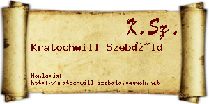 Kratochwill Szebáld névjegykártya